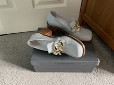 Light Grey Marco Moreo Block Heel. Size 6.5 Worn Only A Few Few Times VGC