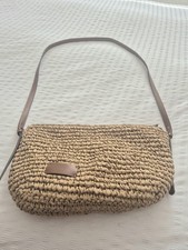Next Natural Raffia Cross Body
