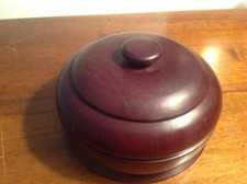 Wooden Indian Pantry Spice Box /Canister Bun Handle, Vintage Handcrafted.