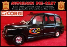 LONDON TAXI CAB LTI TX1; 1997-2002 1:36 SCALE DIAL-A-CAB DIECAST CORGI MODEL CAR