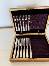 CASED SET OF 6 MOTHER OF PEARL