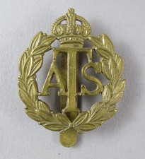 Military Brass Cap Badge ATS