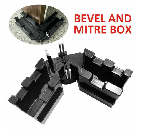 Plastic bevel and mitre - mitre, box