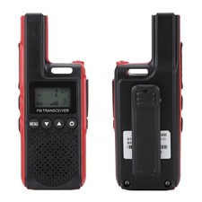 Mini Portable Handheld Business UHF Walkie Talkie Two Way Radio(Red)
