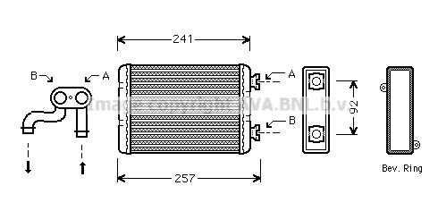 Heat exchanger interior - exchanger,,