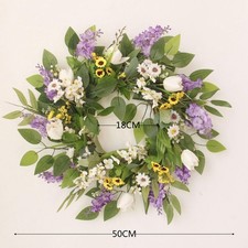 Lavender Wreath Front Door