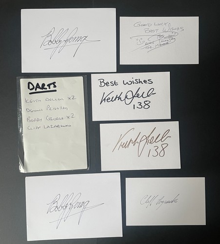 Darts signed autograph pack - darts,