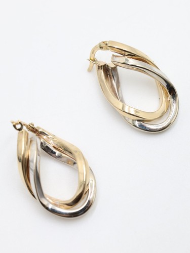 Gold two tone twist - gold, two-tone