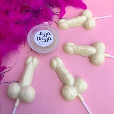 LARGE 9cm  WHITE CHOCOLATE WILLY/PENIS - VALENTINE/GIFT/HEN PARTY/ANN SUMMERS
