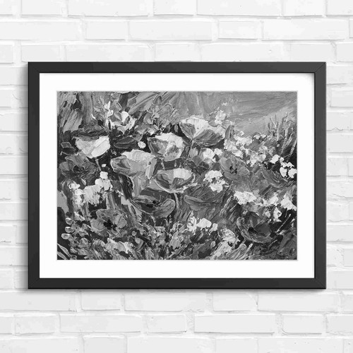 Bold colorful summer poppy - colorful,