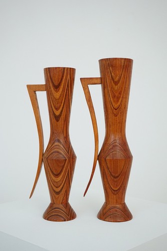 2pc 50s 60s solid wood - 2pc,