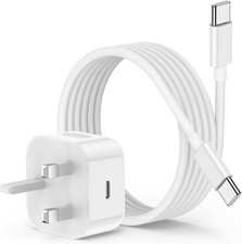 iPhone 17 16 15 Fast Charger and Cable/2M, 20W Wall Charging Plug with USBC to C