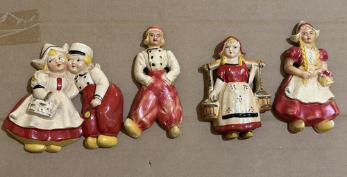 Vintage chalkware dutch - vintage,
