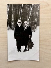 1970s Young woman Winter Snow