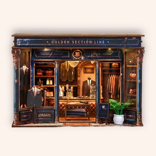 Illuminated miniature diorama - illuminated,