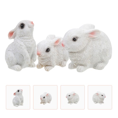Pcs easter bunny resin - 3,
