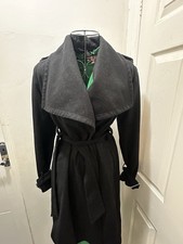 Ted Baker Black Wrap Coat UK