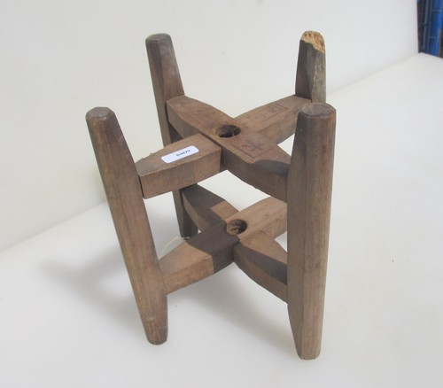 Antique wooden textile bobbin - antique,