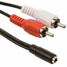 20cm Twin 2 RCA Phono Male