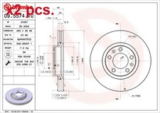 X2 PCS FRONT BRAKE DISC ROTOS
