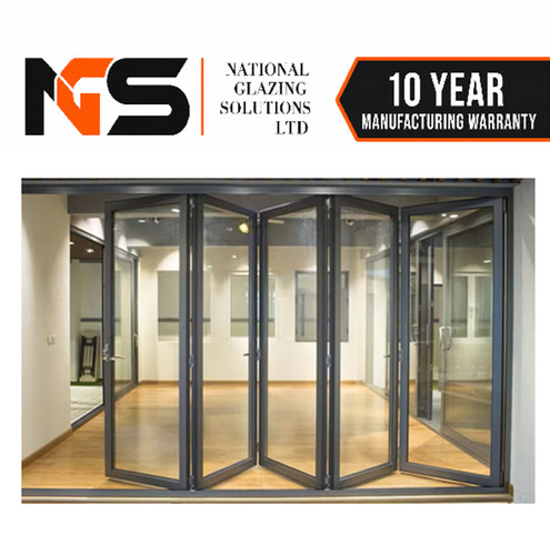 Aluminium folding patio - 5m,
