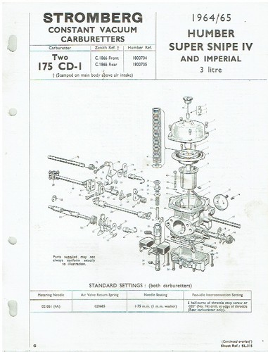 Humber snipe model 65 - snipe, '64/65
