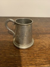 Vintage Small Humpty Dumpty English Pewter Tankard