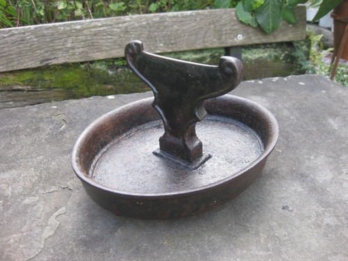 Antique cast iron boot scraper - cast,