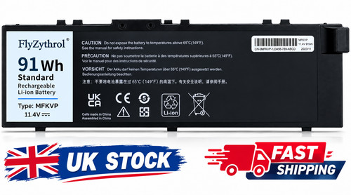 91wh mfkvp battery compatible - mfkvp,
