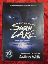 MATTHEW BOURNE'S SWAN LAKE music TCHAIKOVSKY - SADLER'S WELLS  2004/5- Paperback