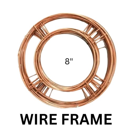 Metal flat wire - 8", wreath