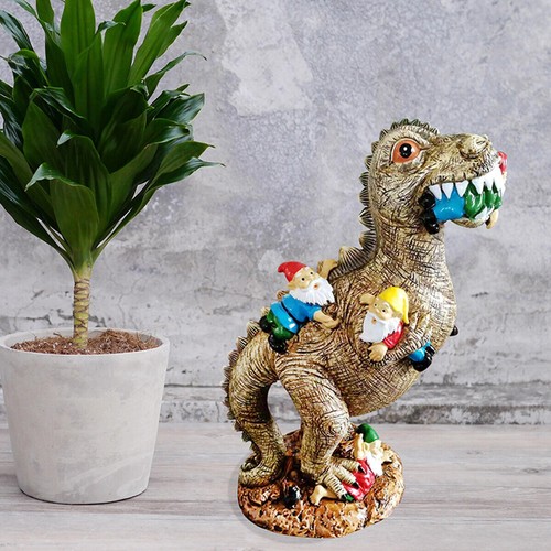 Dinosaur swallowing gnome - dinosaur,