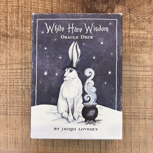 Signed white hare wisdom - hare,
