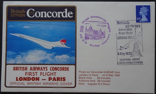 Concorde first flight cover - concorde,