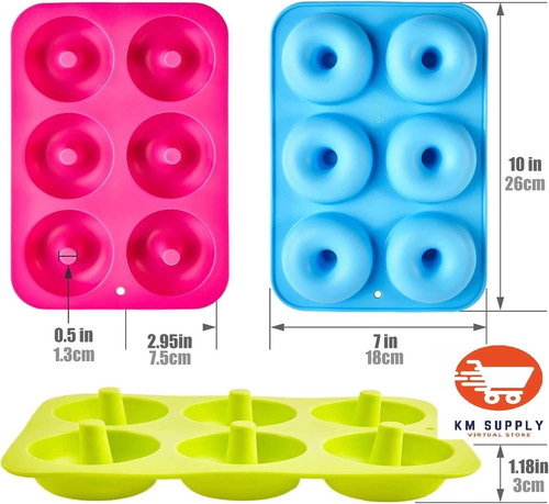 Silicon doughnut mould large - silicon,