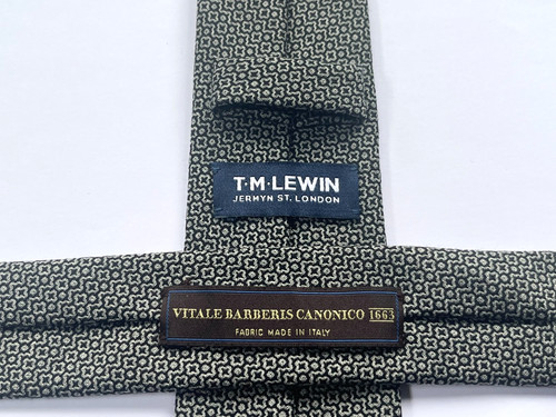 Lewin wool tie black - m,