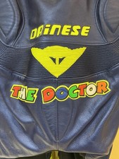 Genuine Dainese Valentino Rossi Race Suit Leathers Size 52 ￼
