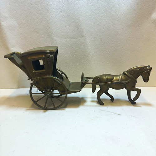 Vintage brass horse - vintage,