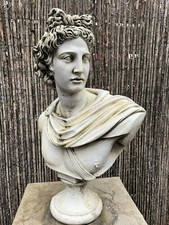Stone Apollo Bust figure