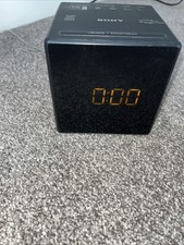 Sony cube icf black alarm - icf-c1,