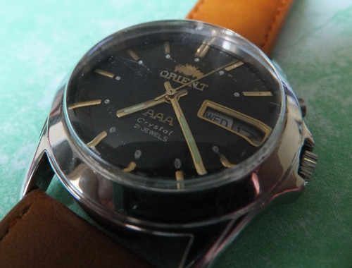 Overhauled orient black dial - overhauled,