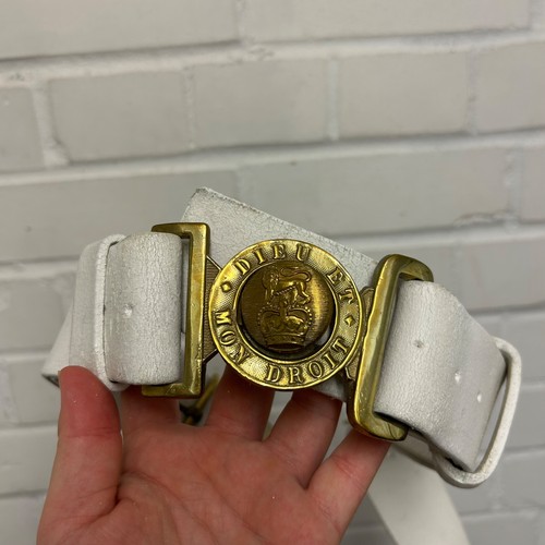 White buff belt - buff, waist