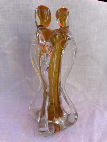 Vintage amber clear glass - vintage,