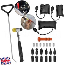 17Pc Paintless Dent Repair Rod Kit Auto Car Dent Removal Tool Air Wedge Bag Pump
