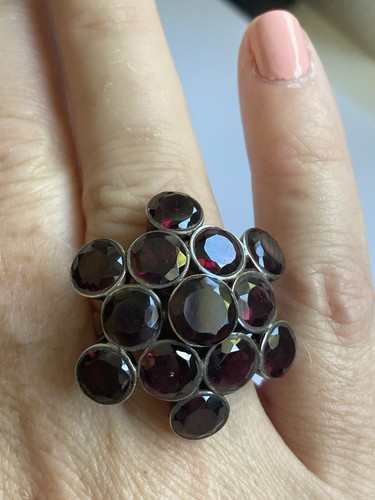 Antique garnet ring - antique,