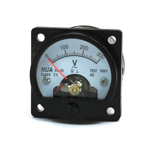 300v round analog - 0-300v, dial