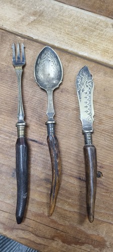 Bone handled cutlery job lot - handled, /