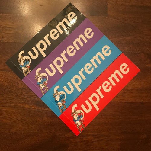 Supreme smurf box - box, logo