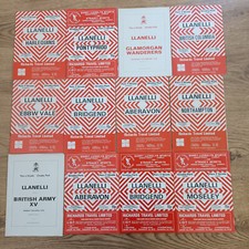 Llanelli Rugby Programmes 1974