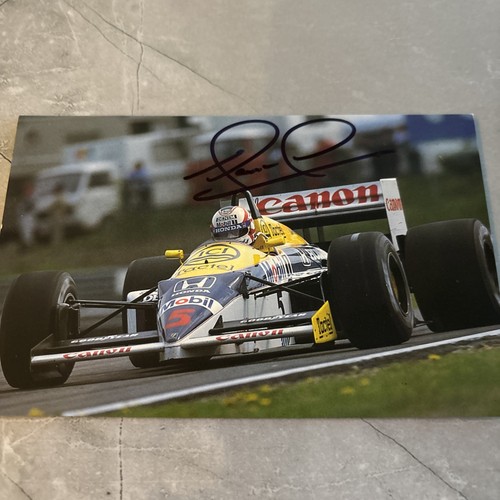 Nigel mansell hand signed - mansell, signed**